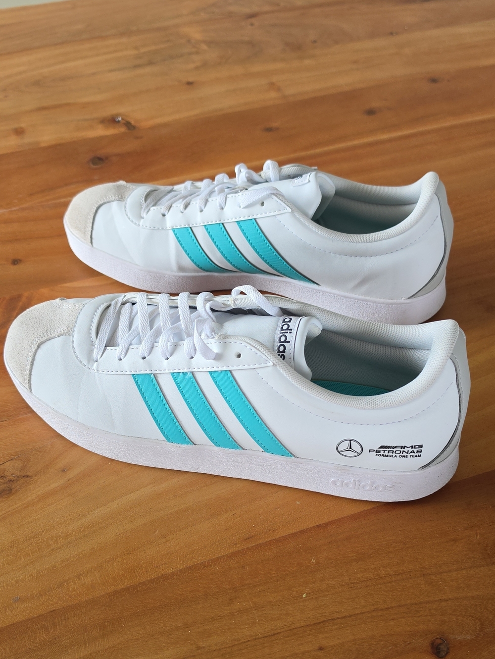 Adidas Men's Mercedes Benz AMG Petronas Racing Aqua Stripes Shoes